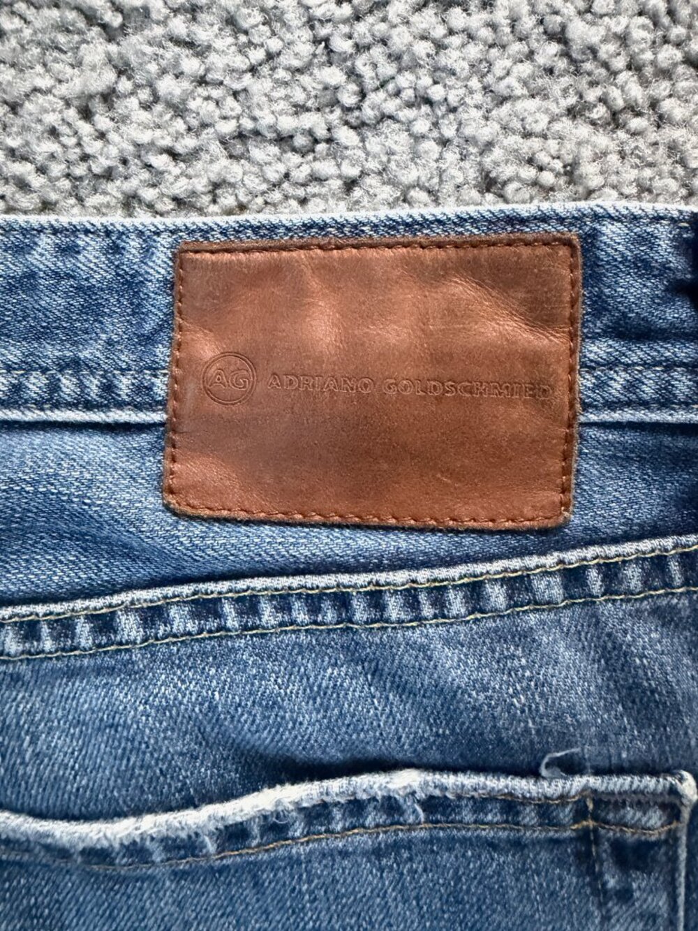 AG Adriano Goldschmied The Protege Straight Jeans 31x32 USA Tae Wash Lyocell EUC - Picture 8 of 13